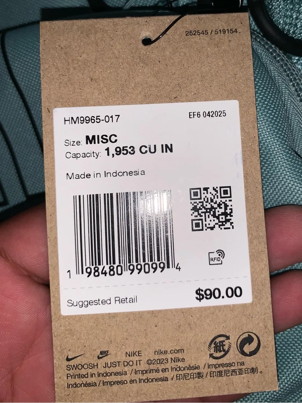 Nike Varsity Elite Backpack (32L) Cannon Green HM9965-017
